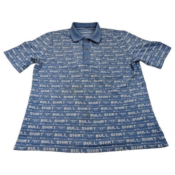 Mens Retro Polo Shirt‎ "BULL SHIRT BS" *READ - Picture 1 of 11